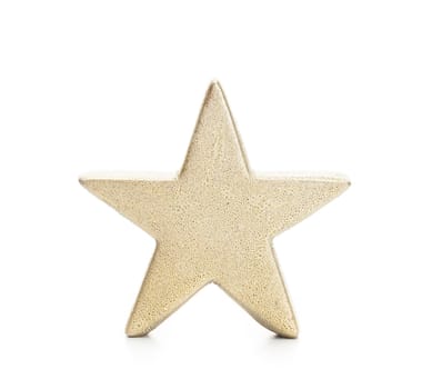 Christmas star isolated on a white background.