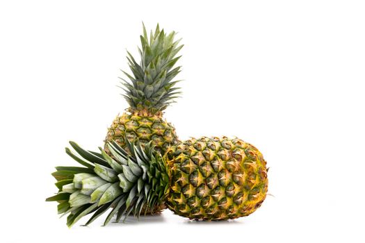 Ananas isolated on a white background.