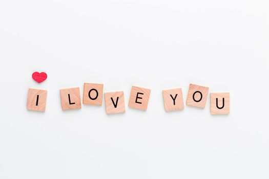 Wooden blocks in a pastel board with the text end heart.