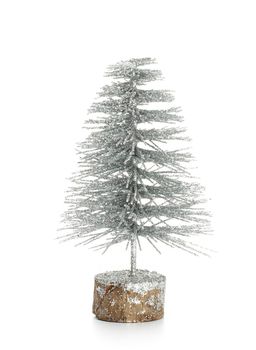 Christmas tree isolated on a white background.