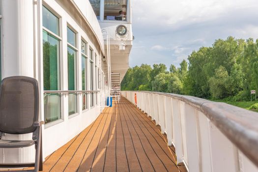 beautiful deck circle relaxing, vacation leisure tourism water friends, luxury sitting. Cruise leaving voyage, hip tourists seascape cruise liner lifeboat lower deck drone