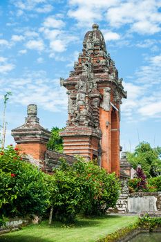 Traditional Balinese Induzm Temple Bali, Indonesia, Travel concept