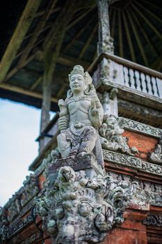 Traditional Balinese Induzm Temple Bali, Indonesia, Travel concept