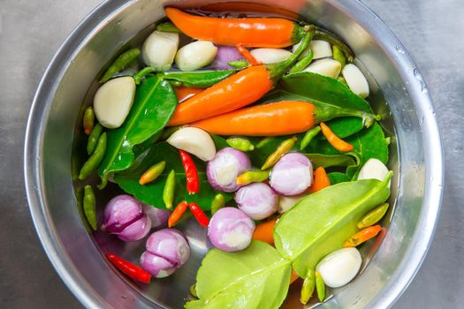 ingredients of TomYam spicy soup