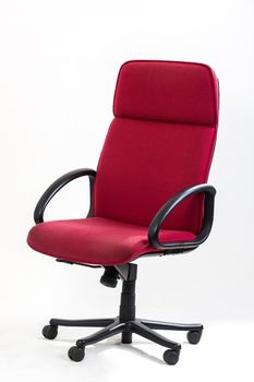 Office chair on white background