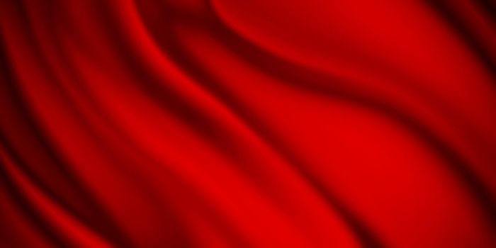 Red luxury fabric background with copy space