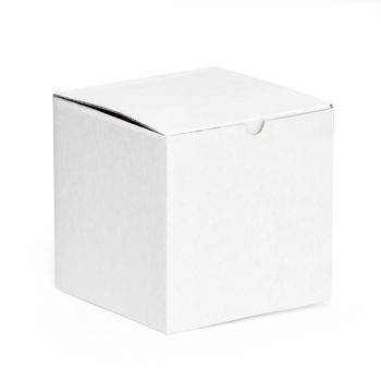 Blank box on white background