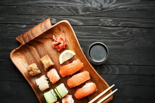 asian cuisine sushi sea food traditional cuisine restaurant. High quality photo