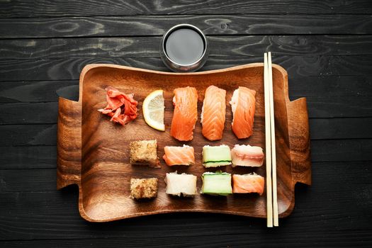 asian cuisine sushi sea food traditional cuisine restaurant. High quality photo