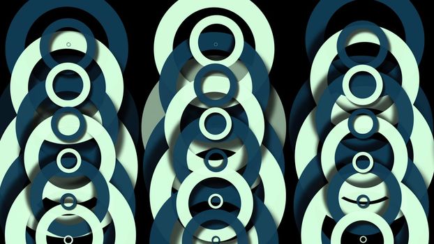 3d illustration - Abstract hypnotic  circle  background - psychedelic optical illusion