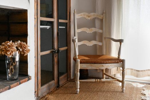 Rustic interior with ecological furniture in Provence France Shabby chick