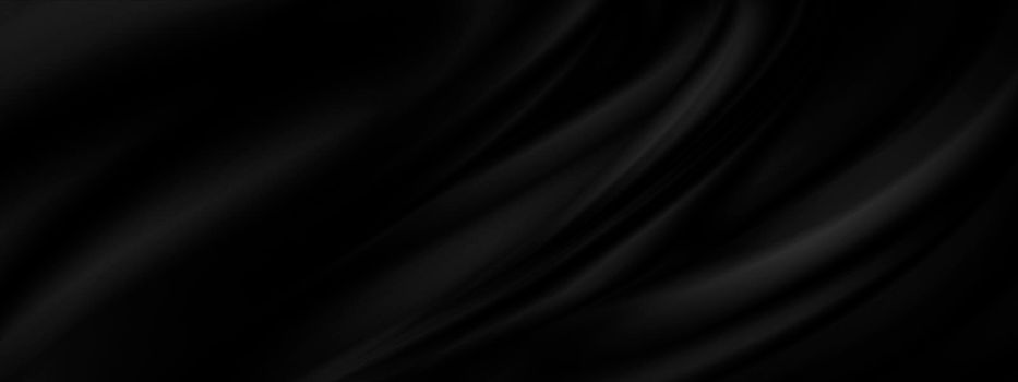 Black fabric background with copy space illustration