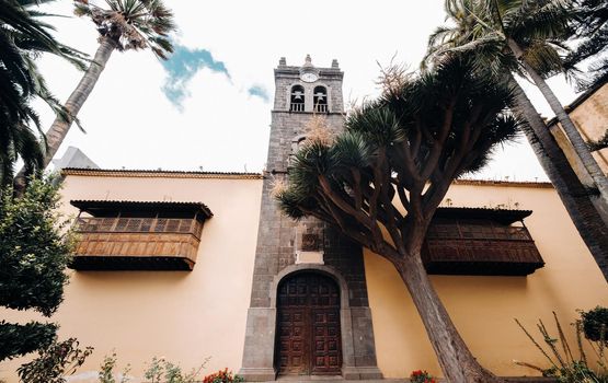 The oldest city on the island of Tenerife is La Laguna on a Sunny day. Canary islands.Spain