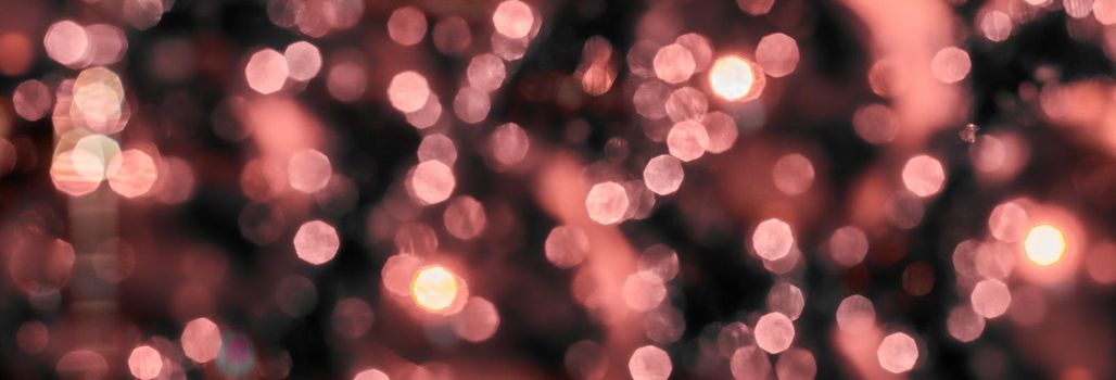 Red and orange holiday bokeh. Abstract Christmas background