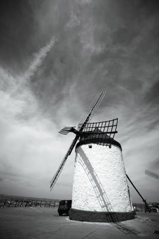 traditional windmills in Consuegra, Toledo