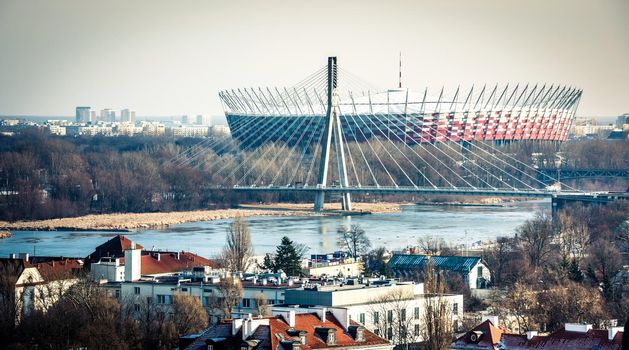 Warsaw National Stadium on April 21, 2012. The National Stadium will host the opening match of the UEFA Euro 2012.