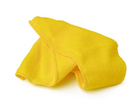 Household cleaning wipe isolated on white background, close up