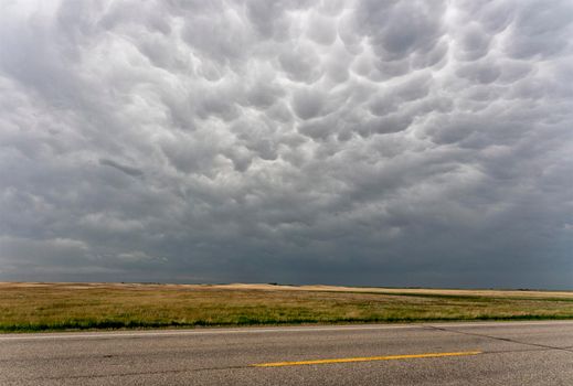 Prairie Storm Clouds in Saskatchewan Canada Rural