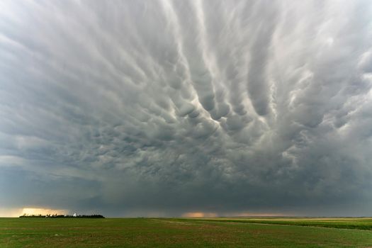 Prairie Storm Clouds in Saskatchewan Canada Rural
