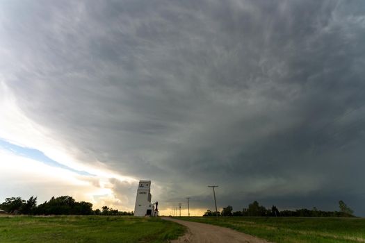 Prairie Storm Clouds in Saskatchewan Canada Rural