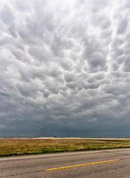 Prairie Storm Clouds in Saskatchewan Canada Rural