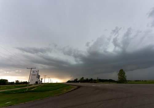 Prairie Storm Clouds in Saskatchewan Canada Rural