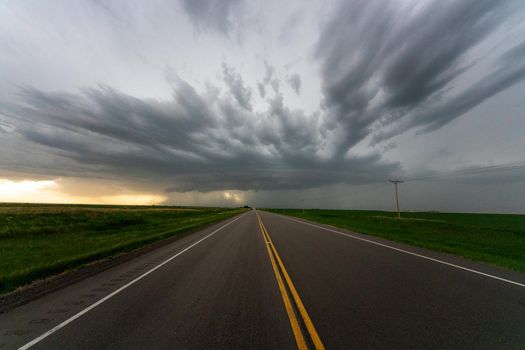 Prairie Storm Clouds in Saskatchewan Canada Rural