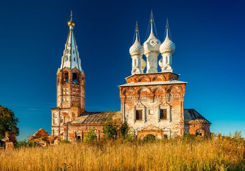Dunilovo - September 2020, Russia: View of The Church of The Holy Virgin