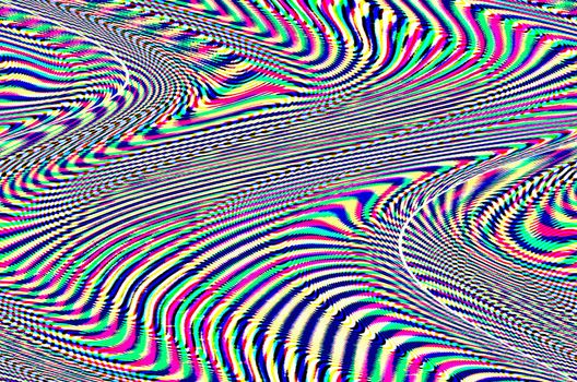 Glitch psychedelic background. Old TV screen error. Digital pixel noise abstract design. Broken pixels glitch. Television signal fail. Technical problem grunge wallpaper. Colorful noise rerto