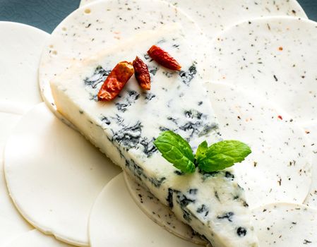 delicious blue cheese and spices