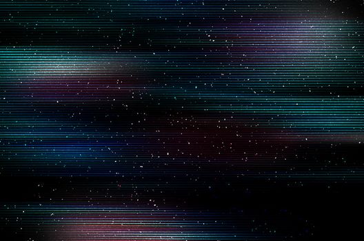 Glitch Space background. Old TV screen error. Digital pixel noise abstract design. Photo glitch. Television signal fail. Technical problem grunge wallpaper. Colorful noise.