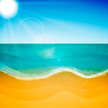 Summer sea beach. background for banners, posters, cards, and much more.