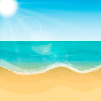 Summer sea beach. background for banners, posters, cards, and much more.