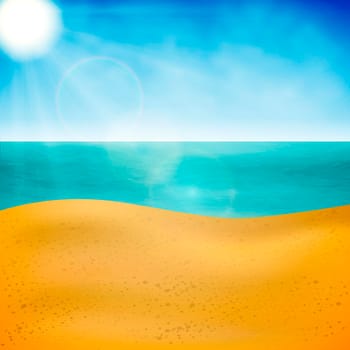 Summer sea beach. background for banners, posters, cards, and much more.