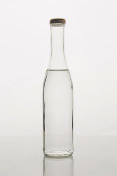elegant minimalist bottle with water