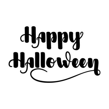 Happy Halloween. Handwritten lettering isolated on white background. illustration for posters, greeting cards and much more.