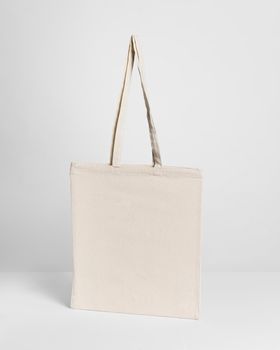 front view fabric tote bag copy space