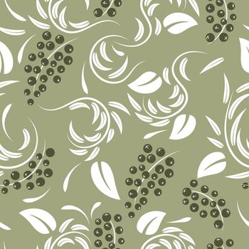 Floral pattern with flowers and leaves  Fantasy flowers Abstract Floral geometric fantasy