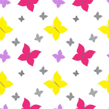 Seamless pattern with butterflies for wrapping paper, wallpaper, textiles, web page background and much more.