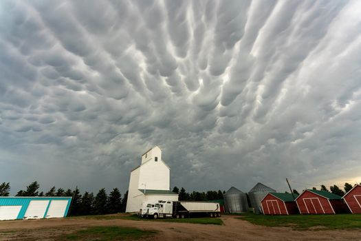 Prairie Storm Clouds in Saskatchewan Canada Rural
