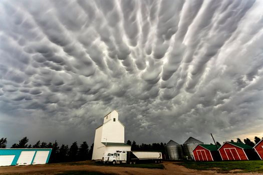 Prairie Storm Clouds in Saskatchewan Canada Rural