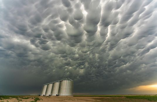 Prairie Storm Clouds in Saskatchewan Canada Rural