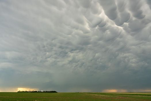 Prairie Storm Clouds in Saskatchewan Canada Rural