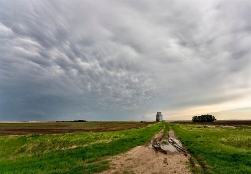 Prairie Storm Clouds in Saskatchewan Canada Rural