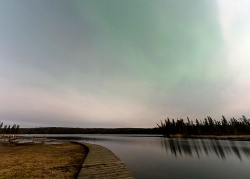 Night Photography Waskesiu Canada noctilucent clouds Marina Narrows