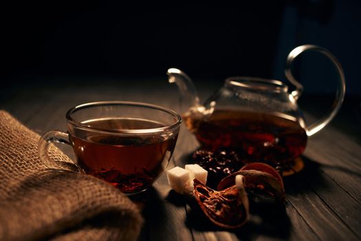 tea fresh drink breakfast like morning close-up. High quality photo