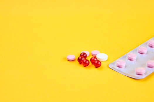 pill packs vitamins antibiotics Pharmaceuticals. High quality photo