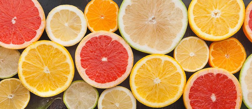 Citrus fruits (orange, lemon, grapefruit, mandarin, lime)