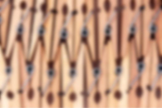 Blurred Macro old wooden clothespins background texture closeup