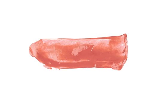 Paint Brush Stroke Texture pink Watercolor Spot Blotch Isolated.